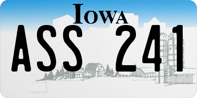 IA license plate ASS241