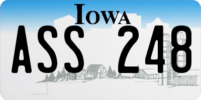 IA license plate ASS248