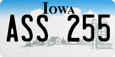 IA license plate ASS255