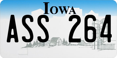 IA license plate ASS264