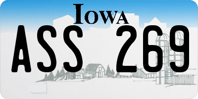 IA license plate ASS269