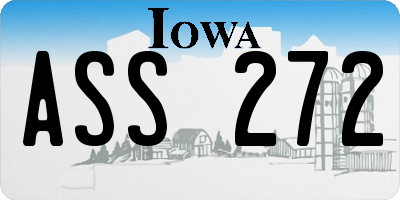IA license plate ASS272