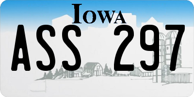 IA license plate ASS297