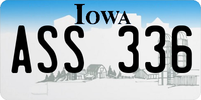 IA license plate ASS336