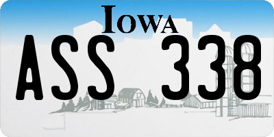 IA license plate ASS338
