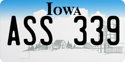 IA license plate ASS339