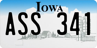 IA license plate ASS341