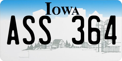 IA license plate ASS364