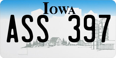 IA license plate ASS397