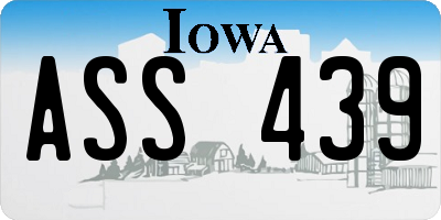 IA license plate ASS439