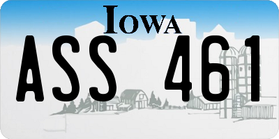 IA license plate ASS461
