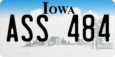 IA license plate ASS484