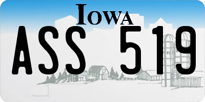 IA license plate ASS519