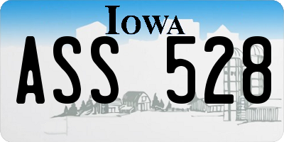 IA license plate ASS528