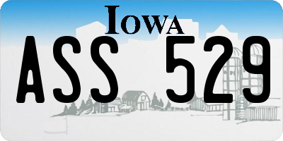 IA license plate ASS529