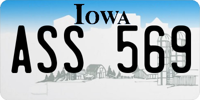 IA license plate ASS569