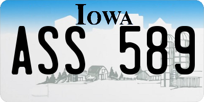 IA license plate ASS589