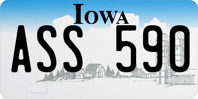 IA license plate ASS590