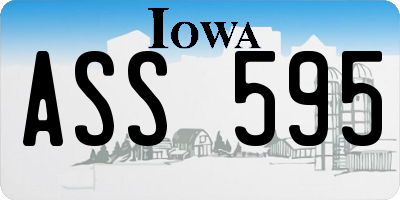 IA license plate ASS595