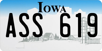 IA license plate ASS619