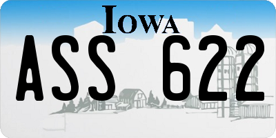 IA license plate ASS622