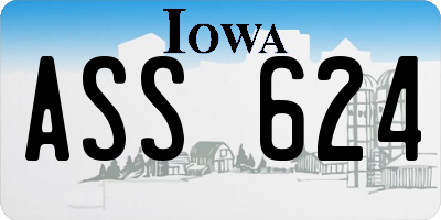IA license plate ASS624