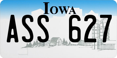IA license plate ASS627