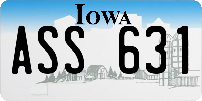 IA license plate ASS631