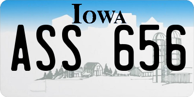IA license plate ASS656