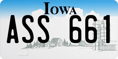 IA license plate ASS661