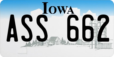 IA license plate ASS662
