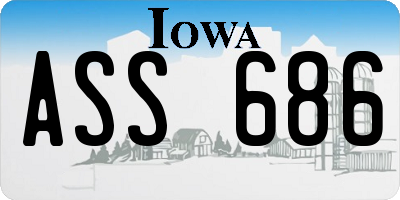 IA license plate ASS686