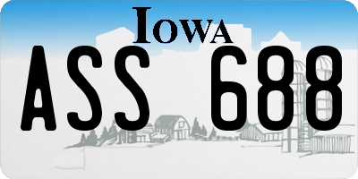 IA license plate ASS688