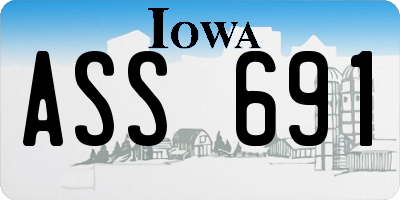 IA license plate ASS691