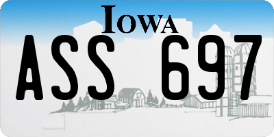 IA license plate ASS697
