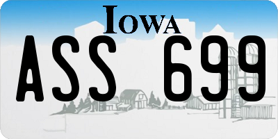 IA license plate ASS699