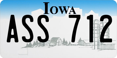 IA license plate ASS712