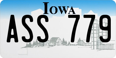 IA license plate ASS779