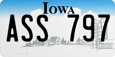 IA license plate ASS797