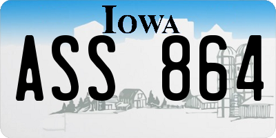 IA license plate ASS864