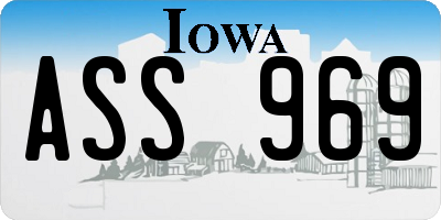 IA license plate ASS969