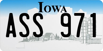 IA license plate ASS971