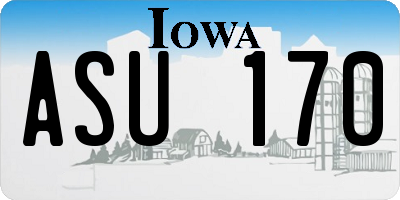 IA license plate ASU170