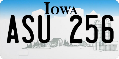 IA license plate ASU256