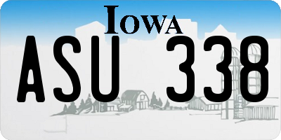 IA license plate ASU338