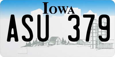 IA license plate ASU379