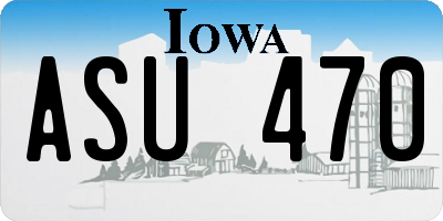 IA license plate ASU470