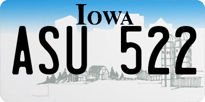 IA license plate ASU522