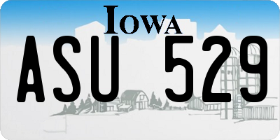 IA license plate ASU529