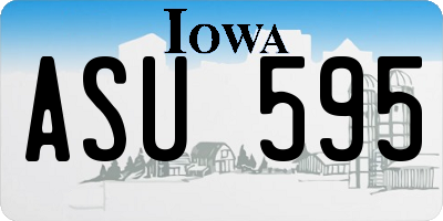 IA license plate ASU595